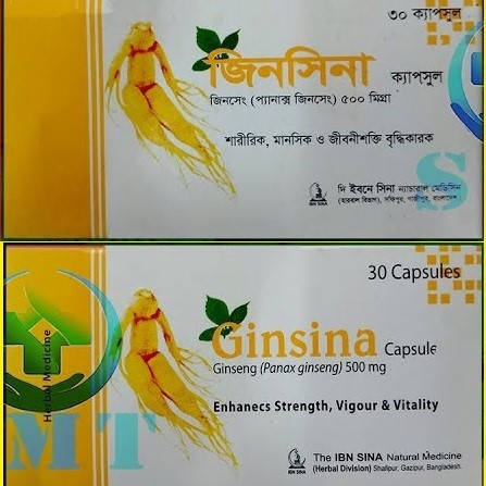 Ginsina Capsule 500 30's pack