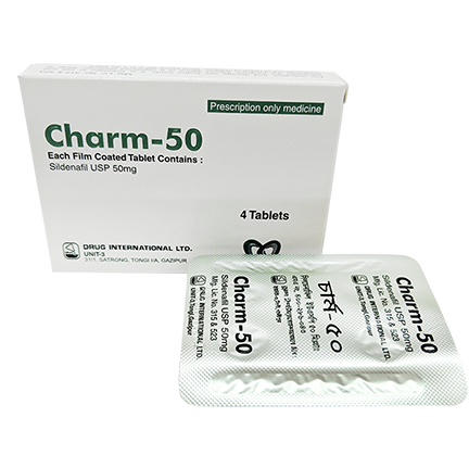 Charm 50 mg Tablet 4's pack