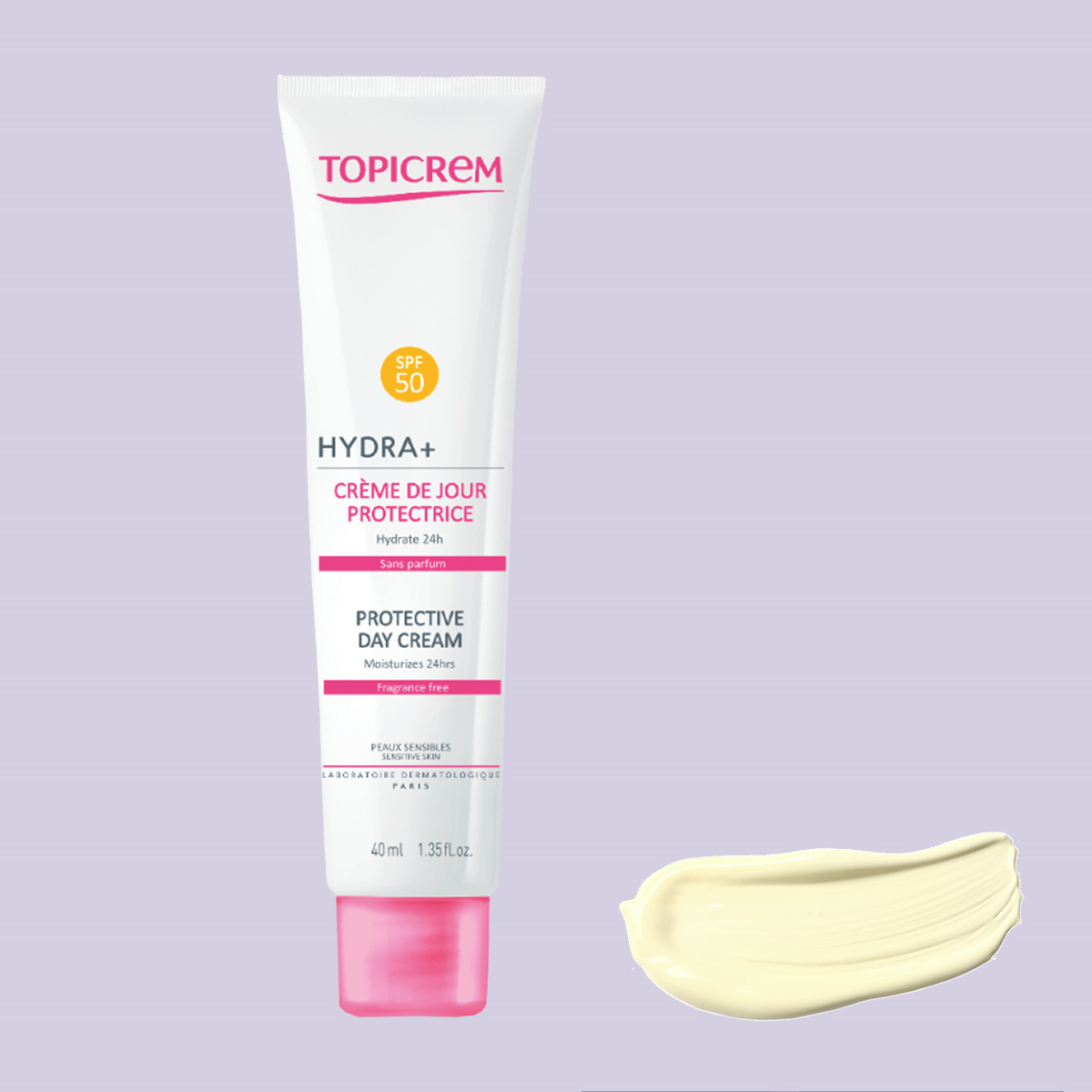 TOPICREM Hydra+ Protective Day Cream Spf50 40 ml